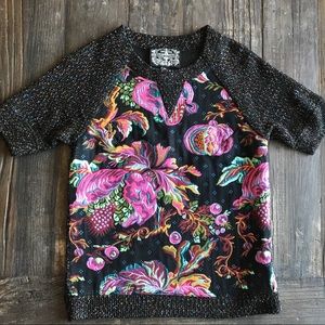 Colorful James Coviello Anthro crew neck sweater