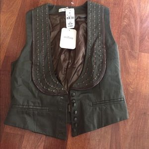 Army green LF millau vest