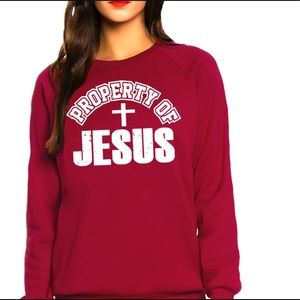 Property of Jesus sweatshirt- Queen Apparel