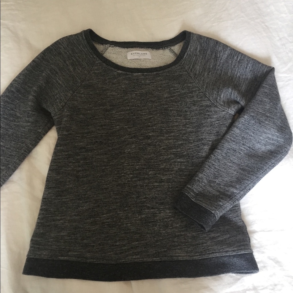 Grey Marled Everlane sweatshirt