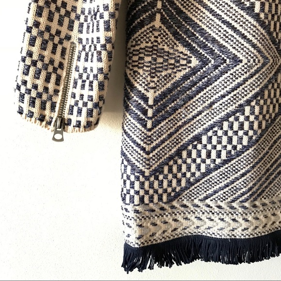 **Reduced**Lucky Brand woven fringe cardigan - Picture 5 of 6