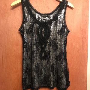 White House Black Market Sparkle Tank