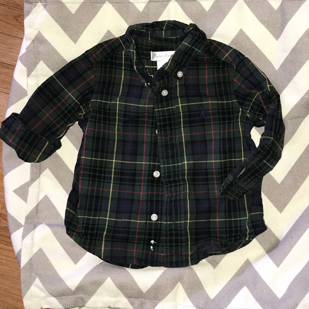 Ralph Lauren Plaid Button Down for Baby