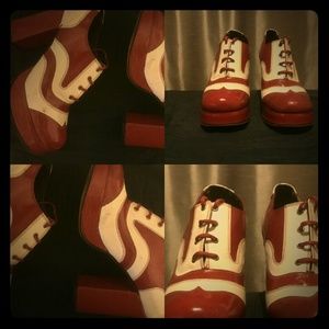 70s Vintage Platform Shoes Sz 8