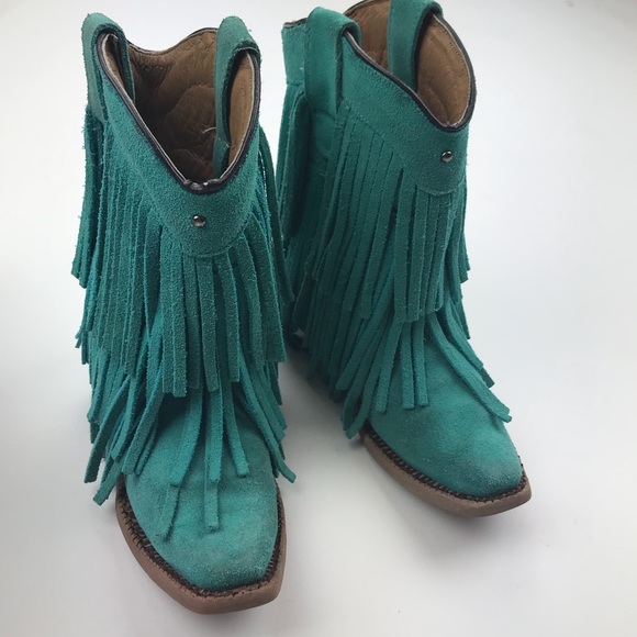 tanner mark fringe boots