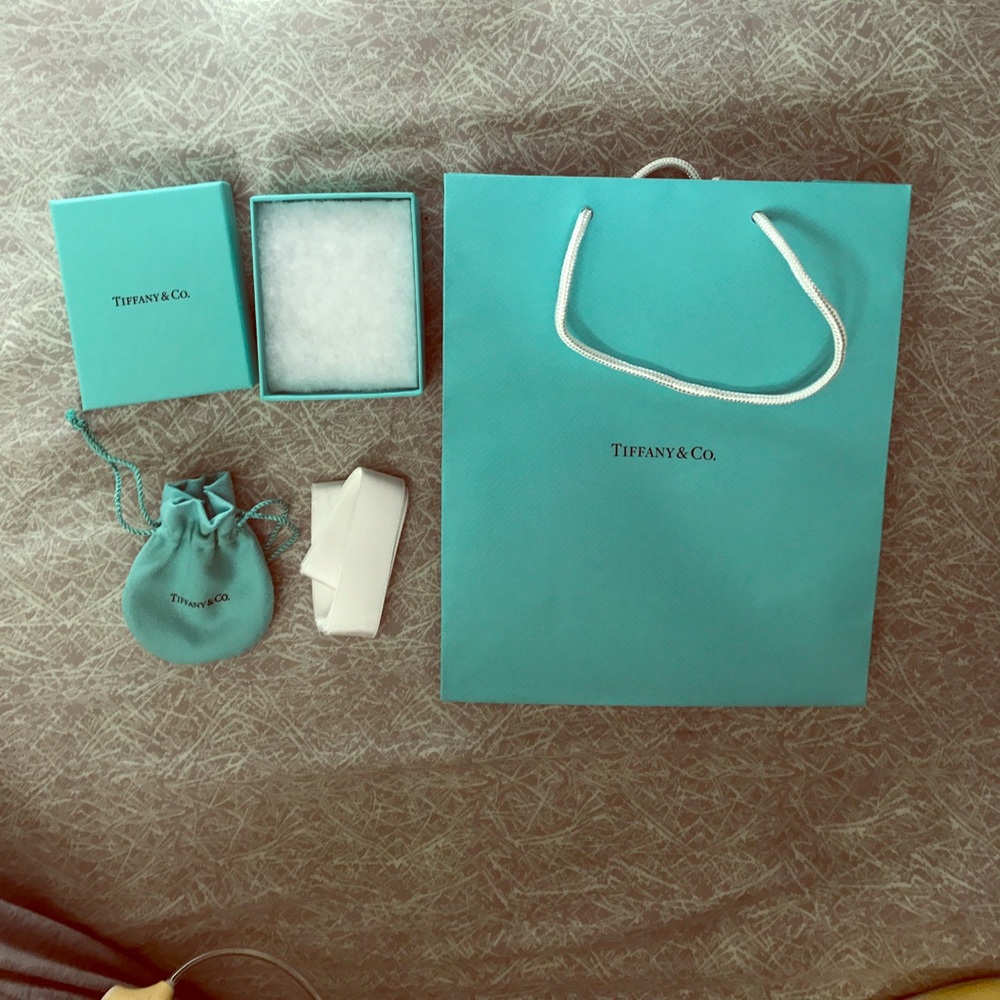 Tiffany & Co. bag, bow, box and pouch set