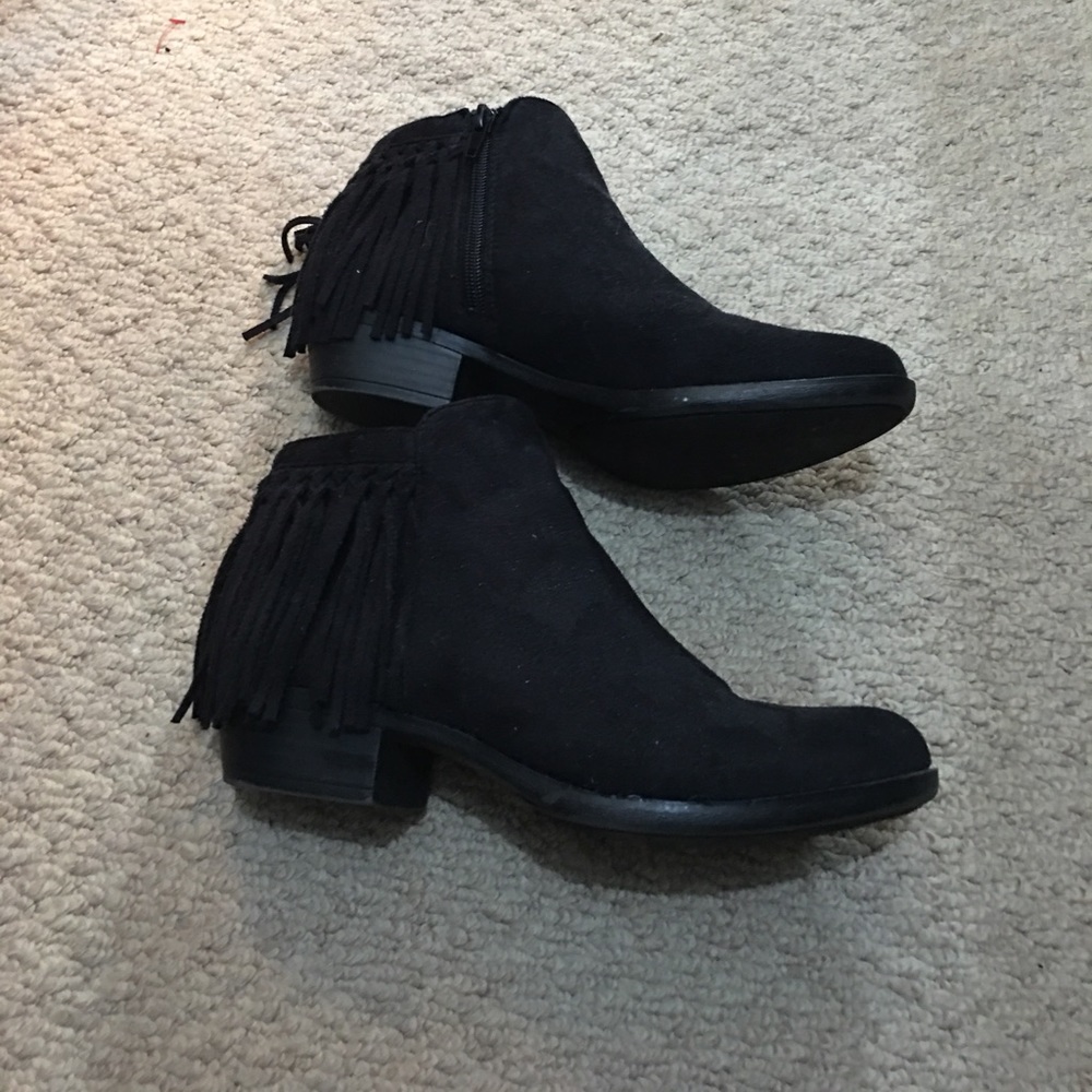 Booties - black suede