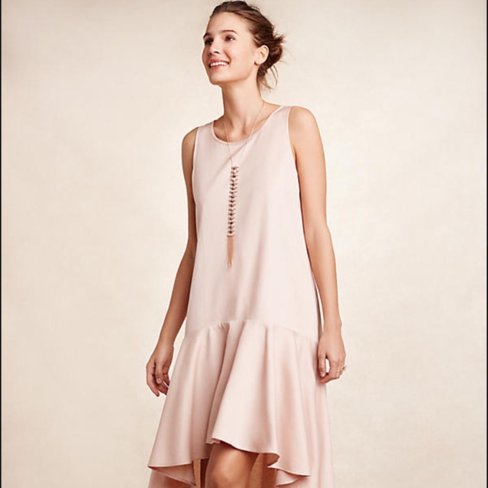 Anthropologie Maeve Camellia drop waist dress