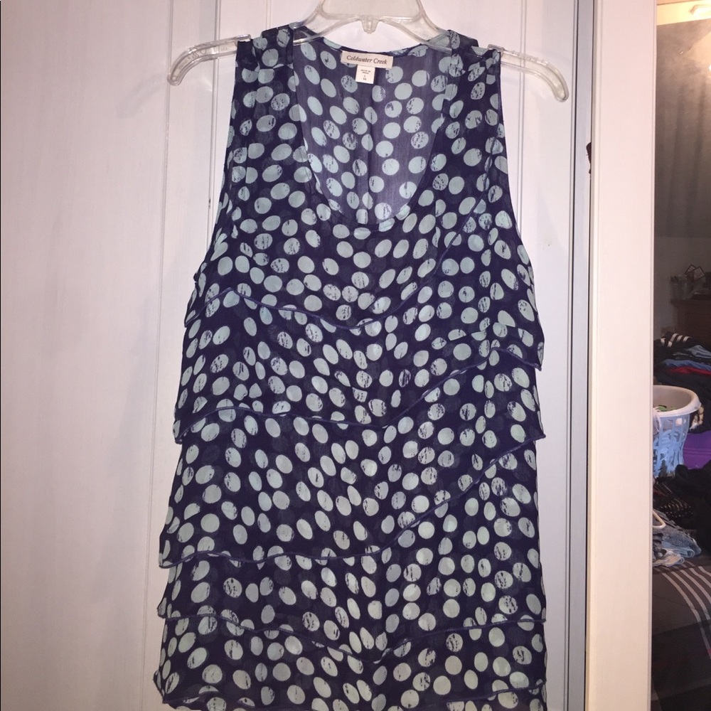 Coldwater Creek sheer tank top