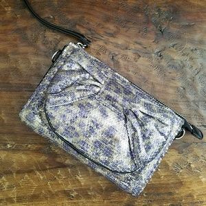 Betsey Johnson Sequined Animal Print Clutch Wallet