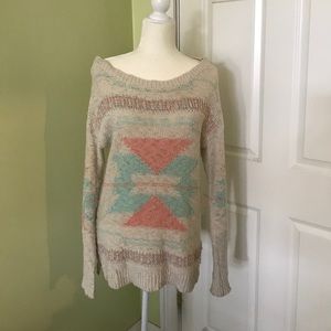 Aztec Print Sweater