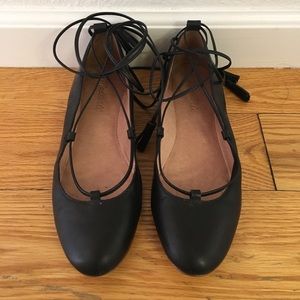 Madewell tie ballet flats Black - 8