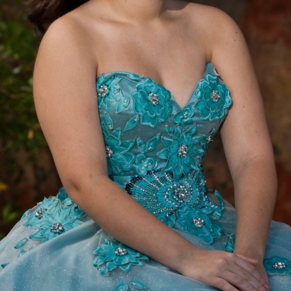Terani Couture Blue Dress