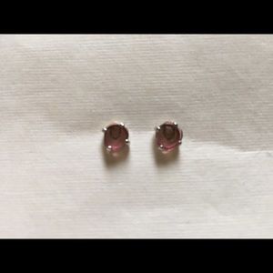 Watermelon Tourmaline Studs