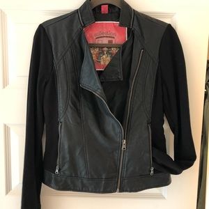 Collection by Bernardo faux leather moto jacket