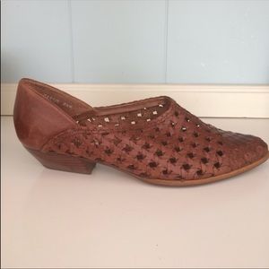 Perforated Brown Bootie