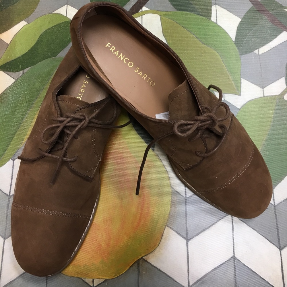 Franco Sarto Brown Oxford Shoes 8.5