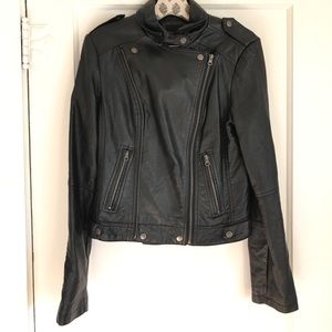 "Faux-leather" jacket