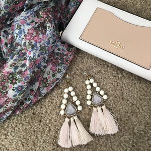 Tassel statement dangle earrings