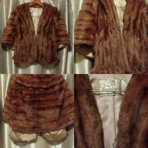 Beautiful Antique Mink Stole Wrap