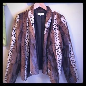 Leopard Faux fur Kate Rosy size medium jacket