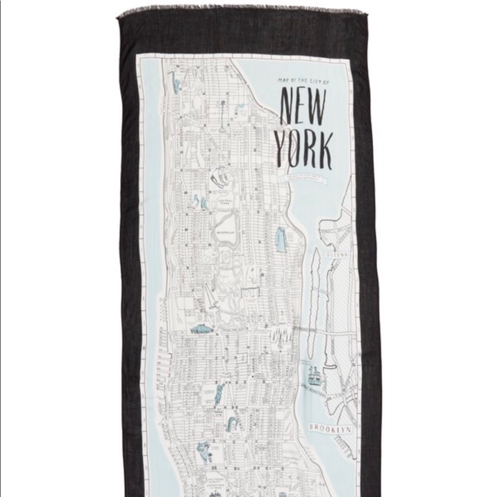 FAST Shipping! NWT Kate Spade Manhattan Map Scarf