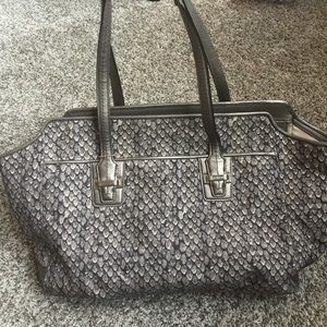 Coach snake print tote
