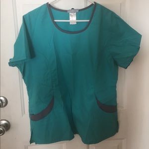 Teal scrub top