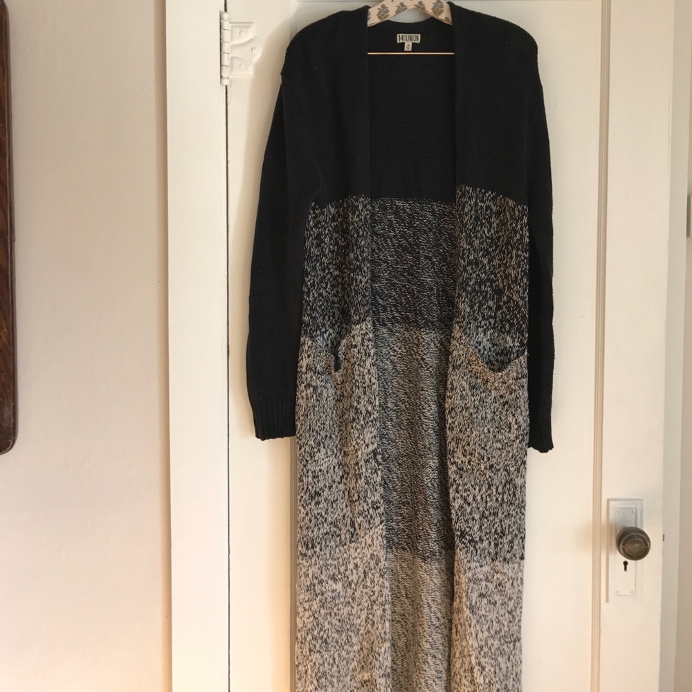 Long slouchy cardigan