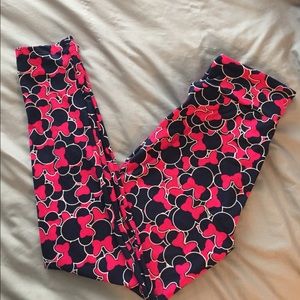 Disney Lularoe OS Leggings - Minnie Mouse