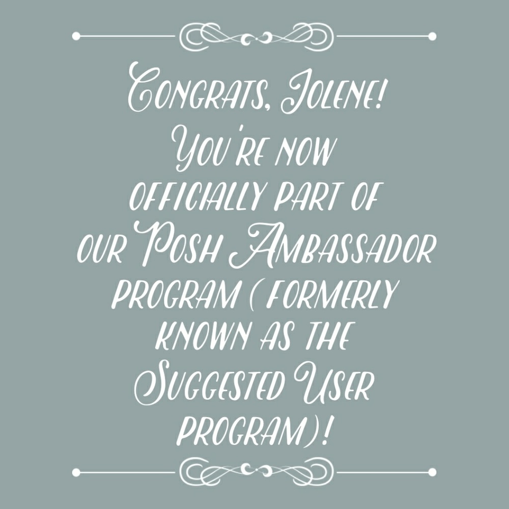 I am a Posh Ambassador! 🎉 10/28/17
