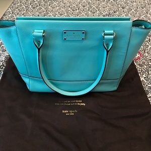 Kate Spade purse. Tiffany blue.
