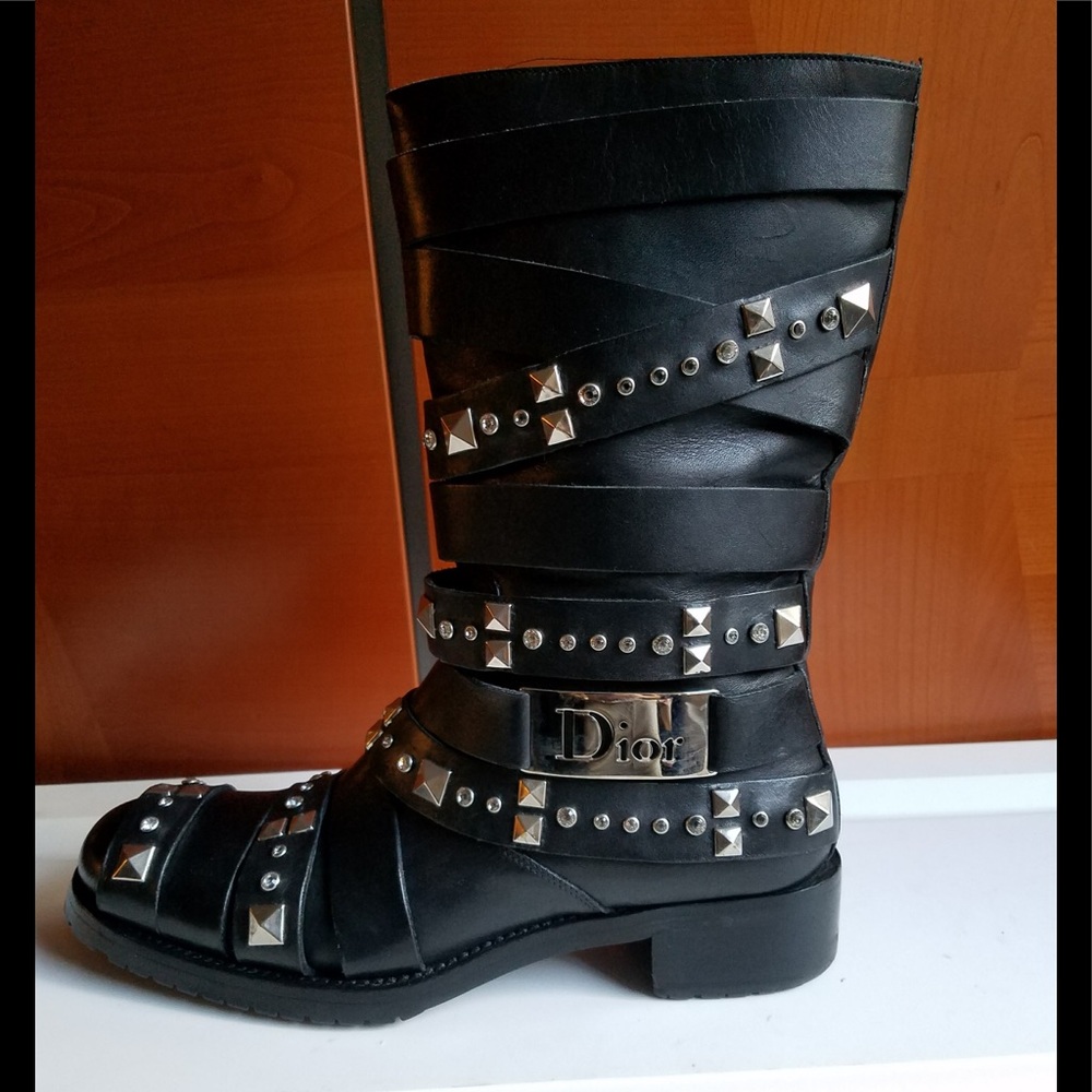 Christian Dior Moto bikeer boots - Picture 2 of 7