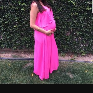 NWT PinkBlush Hot Pink Maternity Dress