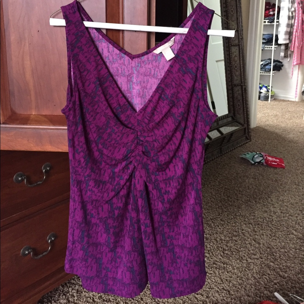 Purple dress tank