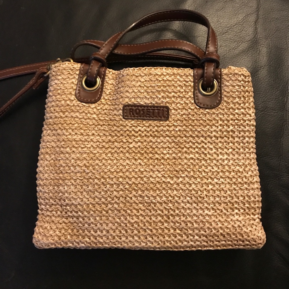 Rosetti brown and beige tote and crossbody