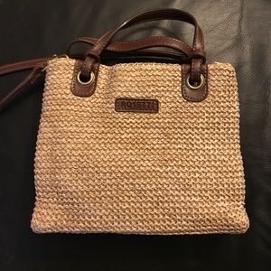Rosetti brown and beige tote and crossbody