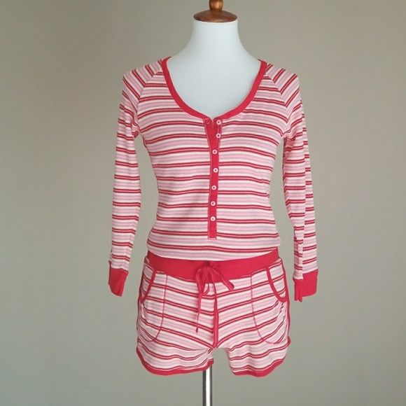 Victoria's Secret Other - Red, Pink & White Victoria Secrets Short Romper