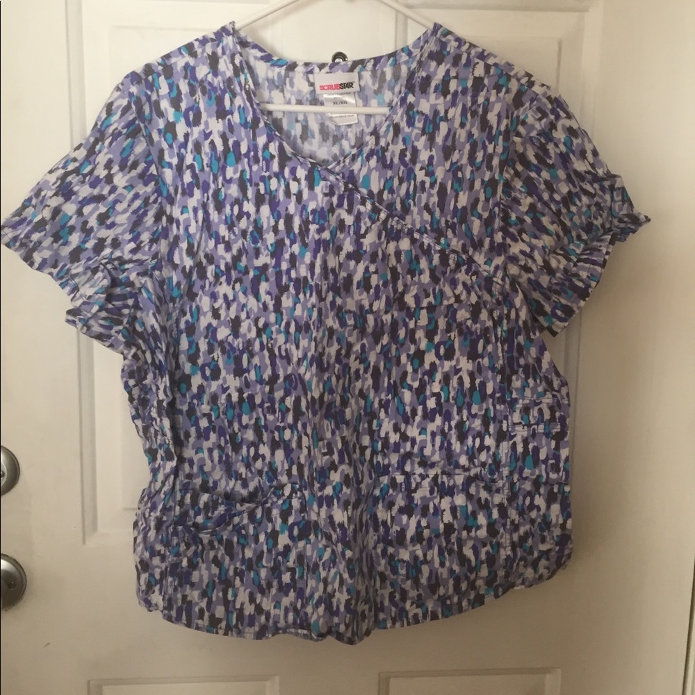 Purple scrub top