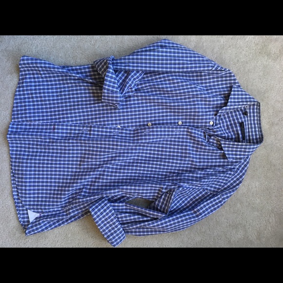 Bloomingdale’s Madras dress shirt 16x33/34 - Picture 2 of 2