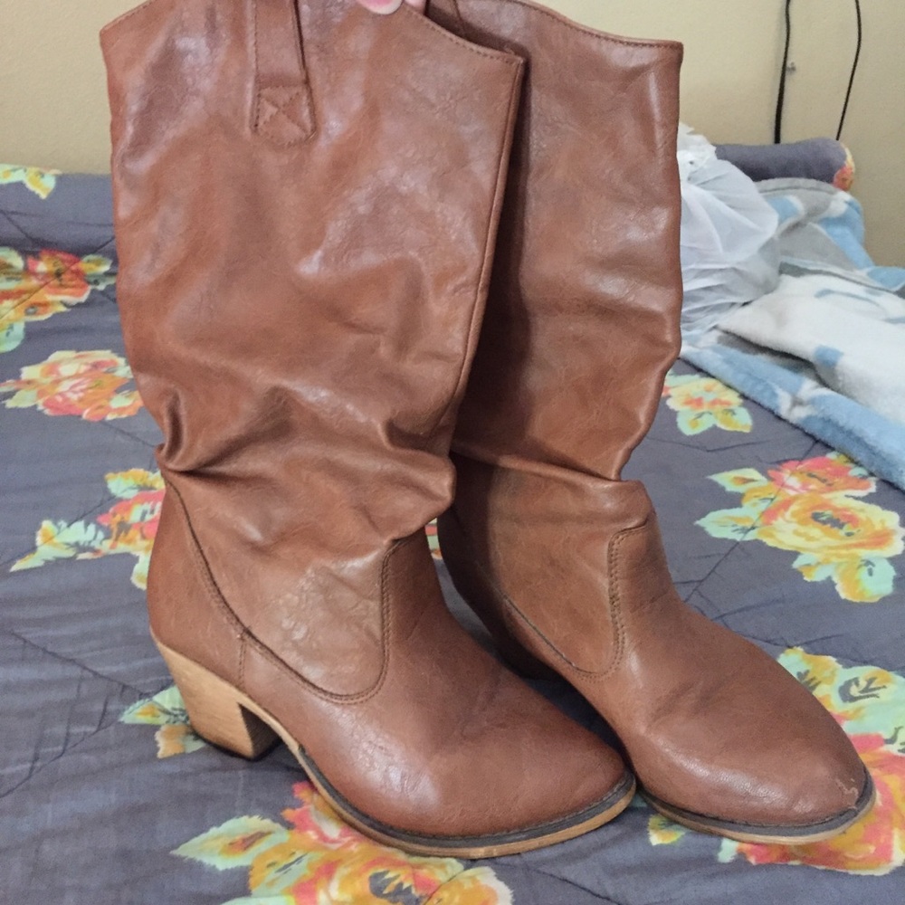 Brown Leather Boots
