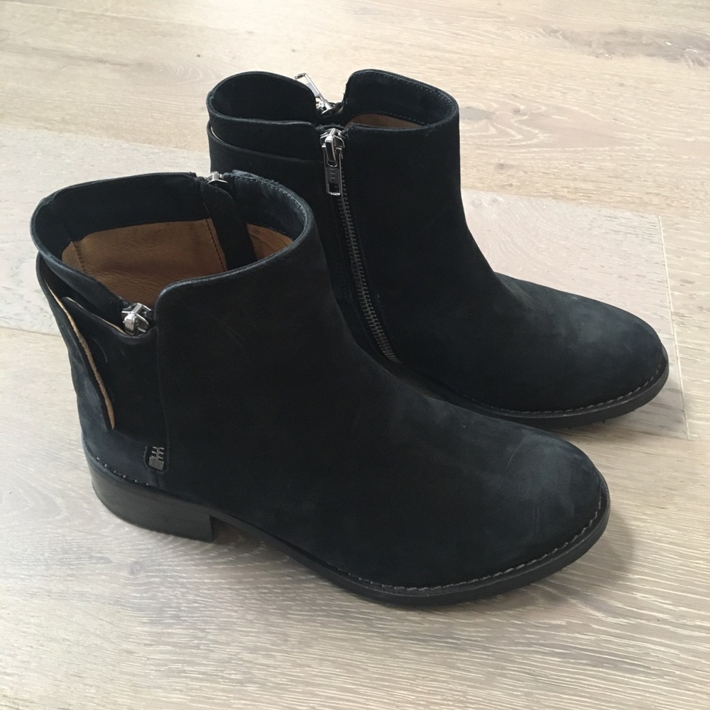 Modern Vintage Suede Zip Ankle Boot