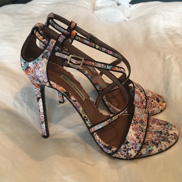 Tabitha Simmons strappy floral stiletto - Picture 3 of 5