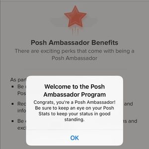 🎀 I’m a POSH AMBASSADOR! 🎀