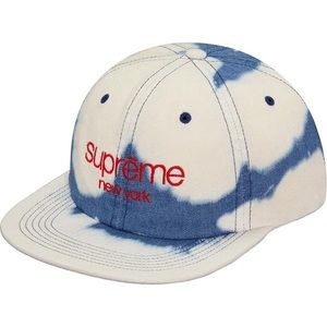 SUPREME Bleached Denim 5 Panel Camp Hat