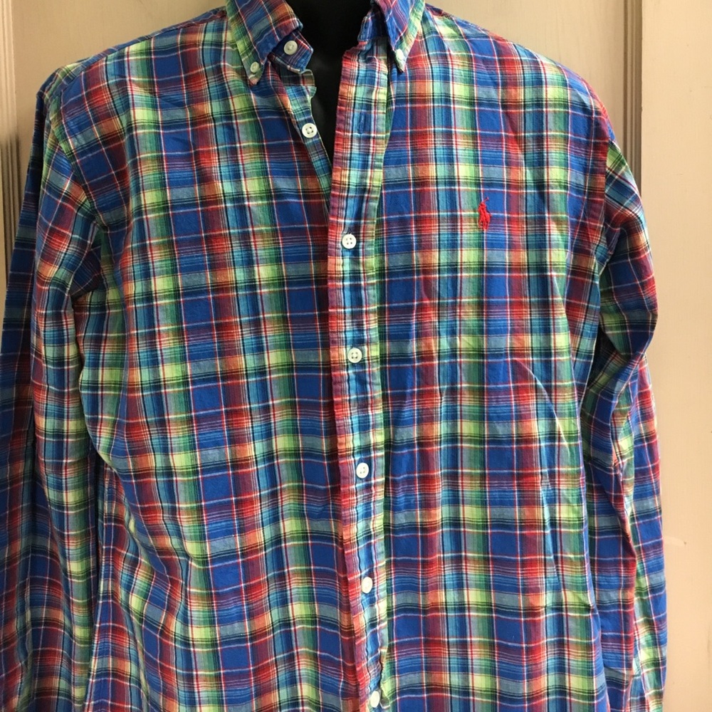 Ralph Lauren Multi-Color Plaid Shirt M
