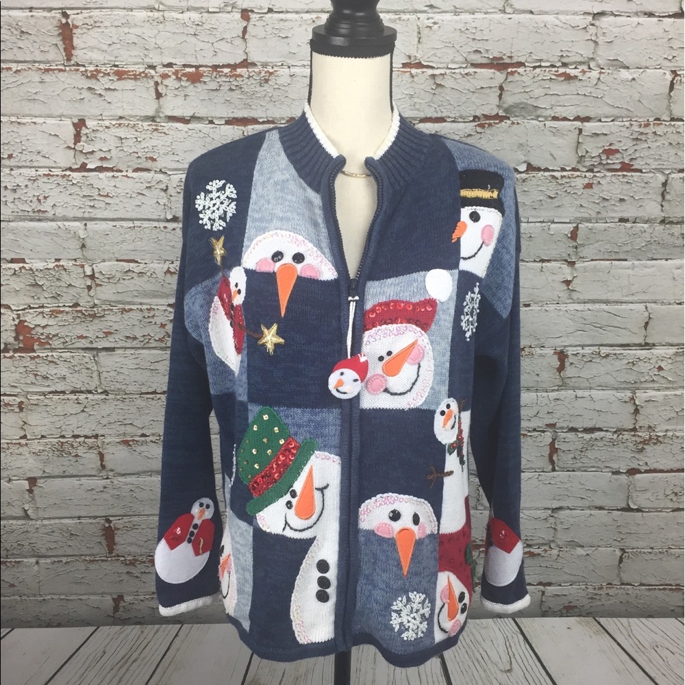 ***SOLD*** “Ugly Christmas sweater” cardigan