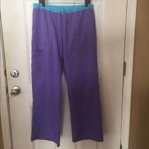 Purple scrub pants
