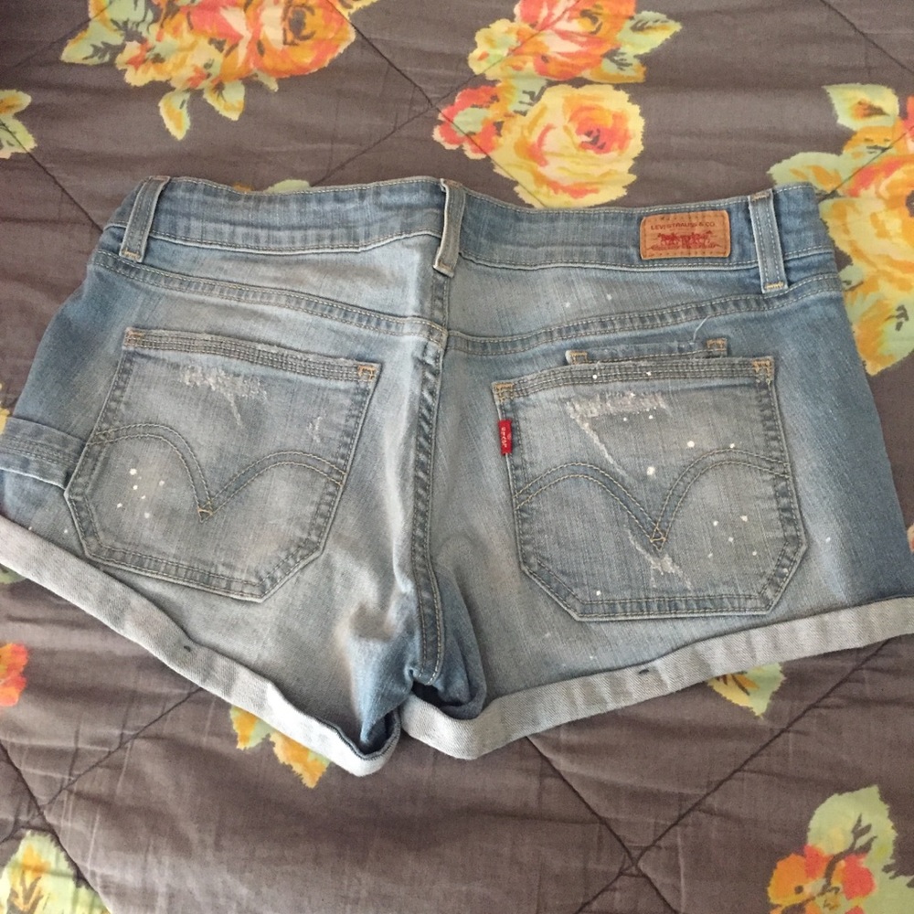 Levi Paint Stained Shorts