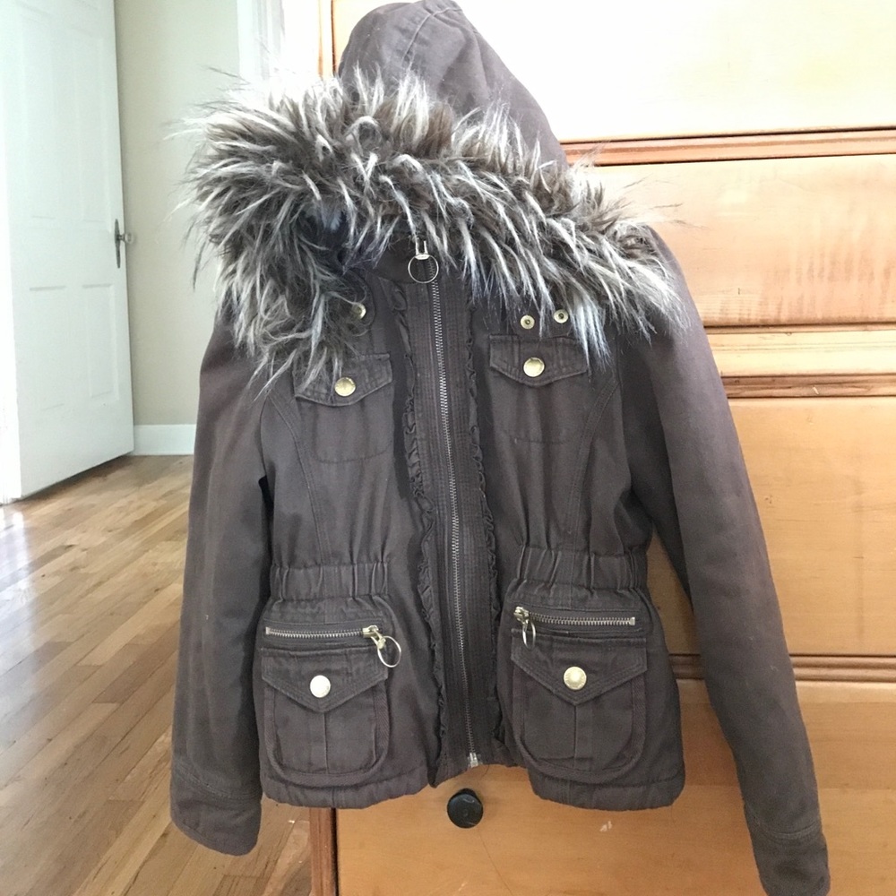 Girls Fleece Lined Coat